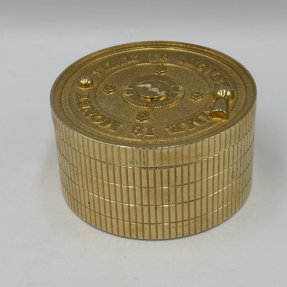 Disney Scrooge McDuck Time Is Money Brass Vault Coin Battery Alarm Clock - Picture 4 of 12